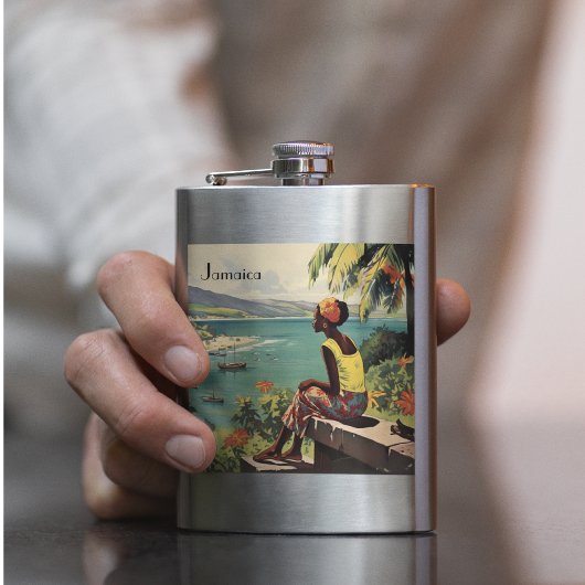 Vintage Reizen Poster Jamaicaanse vrouw Flacon