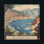 Vintage Reizen Poster met uitzicht op Monaco haven Magneet<br><div class="desc">vintage poster met uitzicht op de haven van Monaco,  Monte Carlo. Een plaats gelegen aan de Franse Rivièra,  speeltuin van de rijke en beroemde</div>