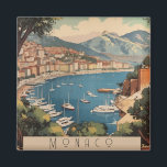 Vintage Reizen Poster met uitzicht op Monaco haven Magneet<br><div class="desc">vintage poster met uitzicht op de haven van Monaco,  Monte Carlo. Een plaats gelegen aan de Franse Rivièra,  speeltuin van de rijke en beroemde</div>