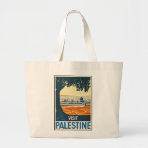 Vintage-Reizen-Poster-Palestine-Canvas tas Jumbo