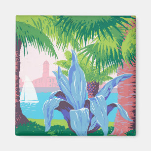 Vintage Reizen Poster Promoting Puerto Rico 2 Magneet