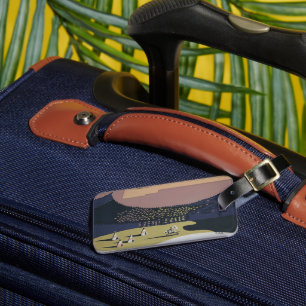 Vintage Reizen Poster Promoting Reizen naar Montan Bagagelabel