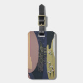 Vintage Reizen Poster Promoting Reizen naar Montan Bagagelabel (Voorkant verticaal)