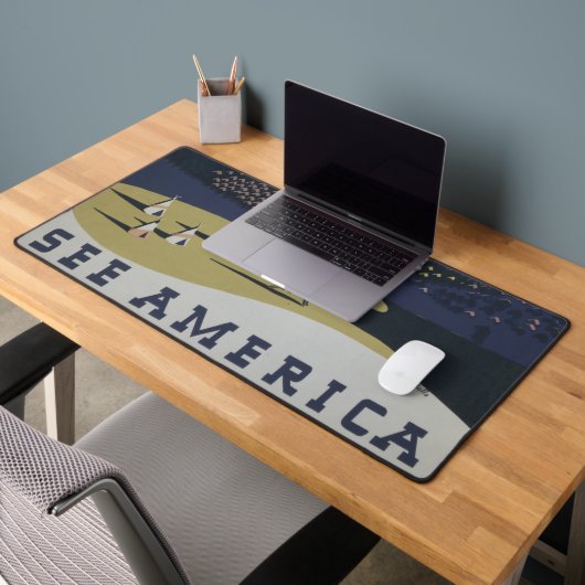 Vintage Reizen Poster Promoting Reizen naar Montan Bureaumat (Kantoor 2)