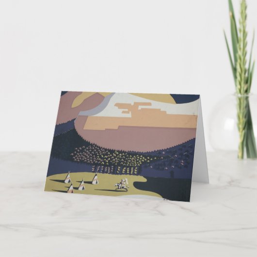 Vintage Reizen Poster Promoting Reizen naar Montan Kaart (Voorkant)