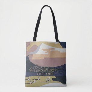 Vintage Reizen Poster Promoting Reizen naar Montan Tote Bag