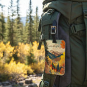 Vintage Reizen Poster Rocky Mountains Bagagelabel