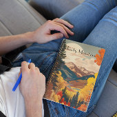 Vintage Reizen Poster Rocky Mountains Notitieboek