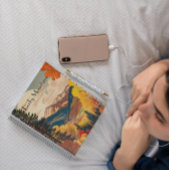 Vintage Reizen Poster Rocky Mountains Notitieboek