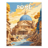 Vintage reizen poster | Rome Reisposter (Voorkant)