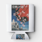 Vintage-Reizen-Poster-Tokio-Japan-1930s Blikjeskoeler (Achterkant)