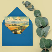 Vintage Reizen Poster Toscane platteland