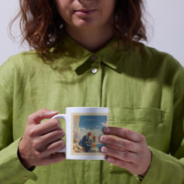 Vintage Reizen Poster, Valentijn aanpasbaar Koffiemok