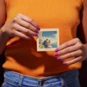 Vintage Reizen Poster, Valentijn aanpasbaar Vierkante Visitekaartjes