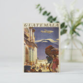 Vintage Reizen Poster voor Guatemala Briefkaart (Staand voorkant)