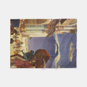 Vintage Reizen Poster voor Guatemala Fleece Deken (Voorkant (Horizontaal))