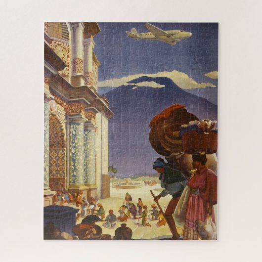 Vintage Reizen Poster voor Guatemala Legpuzzel (Verticaal)