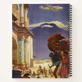 Vintage Reizen Poster voor Guatemala Notitieboek (Achterkant)