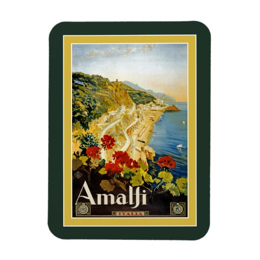 Vintage Reizen Poster voor Italië Magnet Magneet (Verticaal)