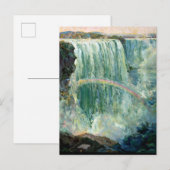 Vintage Reizen Poster voor Niagara Herfsten Briefkaart (Voorkant / Achterkant)