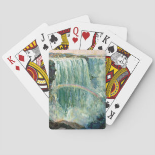 Vintage Reizen Poster voor Niagara Herfsten Pokerkaarten