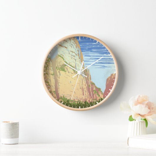 Vintage Reizen Poster voor Zion National Park (Huis)