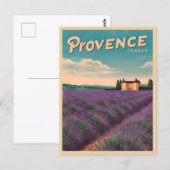 Vintage reizen Provence Frankrijk Retro Schilderac Briefkaart (Voorkant / Achterkant)