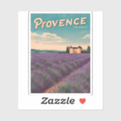 Vintage reizen Provence Frankrijk Retro Schilderac Sticker (Vel)