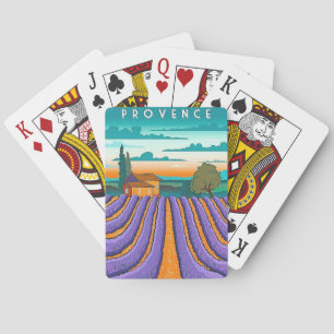 Vintage Reizen Provence Speelkaarten