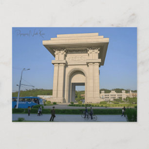 Vintage reizen Pyongyang Noord-Korea Vakantie Post Briefkaart