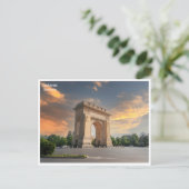 vintage reizen retro boekarest roemenië romanie briefkaart (Staand voorkant)