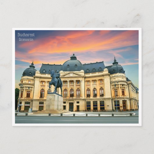 vintage reizen retro boekarest roemenië romanie briefkaart (Voorkant)