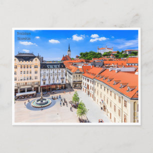 vintage reizen retro bratislava Slowakije Slovakij Briefkaart