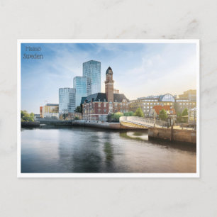 vintage reizen retro Malmö Zweden Suède Toerisme Briefkaart