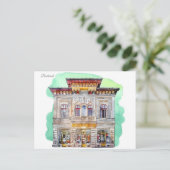 Vintage reizen Roemenië constanta boekarest Briefkaart (Staand voorkant)