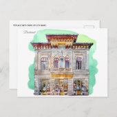 Vintage reizen Roemenië constanta boekarest Briefkaart (Voorkant / Achterkant)