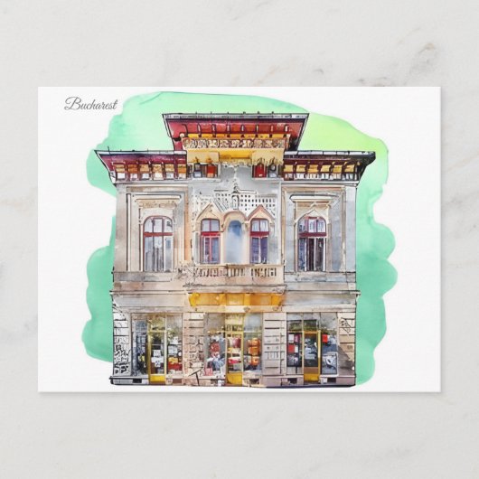 Vintage reizen Roemenië constanta boekarest Briefkaart (Voorkant)