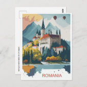 Vintage reizen Roemenië constanta Boekarest Briefkaart (Voorkant / Achterkant)
