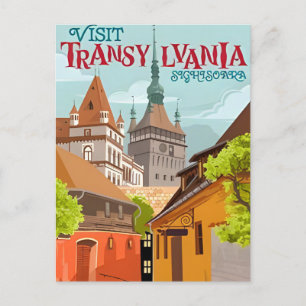 Vintage Reizen Roemenië constanta Transylavania Briefkaart