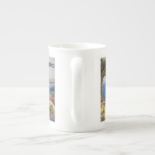 Vintage Reizen Sanremo Italië mokken (Achterkant)