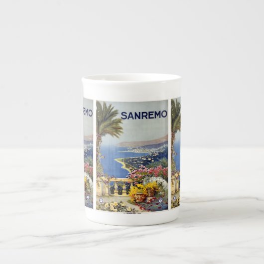 Vintage Reizen Sanremo Italië mokken (Voorkant)