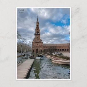 vintage reizen Sevilla Spanje Sevilla stadstoerism Briefkaart