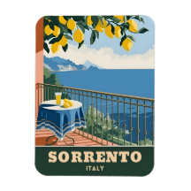 Vintage reizen Sorrento Italië Seaside Retro