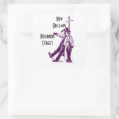 Vintage Reizen Stickers Bourbon Street New Orleans (Tas)