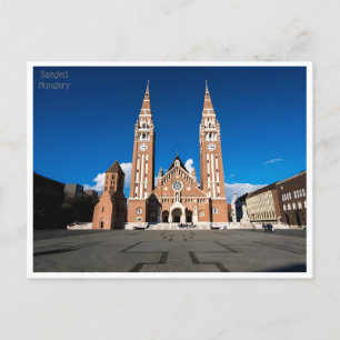 vintage reizen Szeged Retro Hongarije Hongrie Briefkaart