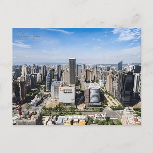 Vintage reizen Taichung Taïwan azië stad retro Briefkaart (Voorkant)