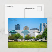 Vintage reizen Taichung Taïwan azië stad retro Briefkaart (Voorkant / Achterkant)