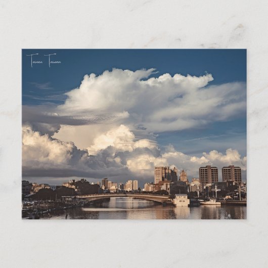 Vintage reizen Tainan Taiwan stad vakantie retro Briefkaart (Voorkant)