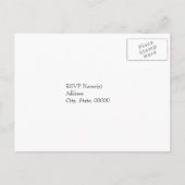 Vintage Reizen Thema bruiloft RSVP Briefkaart (Achterkant)