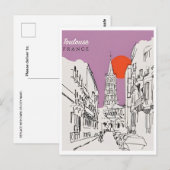 Vintage Reizen Toulouse Frankrijk Franse kunst Briefkaart (Voorkant / Achterkant)